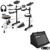 image:imageDonner DED80 Electronic Drum Set with 4 Quiet Mesh Pads 180 Sounds Throne Headphones Sticks and Melodics Lessons and Donner Electric Drum AMP 35Watt with Aux in and Wireless Audio Connection