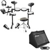 image:imageElectric Drums Donner DED200 LITE Electronic Drum Kit for Beginner with 450 Sounds and Donner Electric Drum AMP 35Watt with Aux in and Wireless Audio Connection
