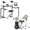 image:imageDonner DED70 Electric Drum Set for Beginner with 150 Sounds 4 Quiet Mesh Pads Bundle with 12 Drum Practice Pad Snare Drum Stand Set