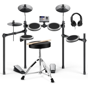 image:imageDonner Electric Drum Set for Beginner Christmas Birthday Gift 150 Sounds Quiet Mesh Pad DED70 New