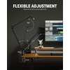 image:imageDonner Microphone Boom Arm Low Profile Mic Arm Adjustable Stick Microphone Arm Stand with Cable Management 38 to 58 Screw Adapter Desk Clamp Heavy Duty Mic Stand up to 42 lbs