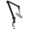 image:imageDonner Microphone Boom Arm Low Profile Mic Arm Adjustable Stick Microphone Arm Stand with Cable Management 38 to 58 Screw Adapter Desk Clamp Heavy Duty Mic Stand up to 42 lbs