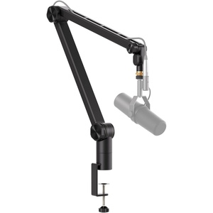 image:imageDonner Microphone Boom Arm Low Profile Mic Arm Adjustable Stick Microphone Arm Stand with Cable Management 38 to 58 Screw Adapter Desk Clamp Heavy Duty Mic Stand up to 42 lbs