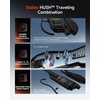image:imageDONNER HUSH X LIVE Electric Guitar with Detachable Speaker Headless Travel Guitar Builtin Amp Modeling amp Effects Bluetooth Practice Guitar Kit with Gig Bag BlackBlack