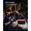 image:imageDONNER HUSH X LIVE Electric Guitar with Detachable Speaker Headless Travel Guitar Builtin Amp Modeling amp Effects Bluetooth Practice Guitar Kit with Gig Bag BlackBlack