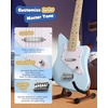 image:imageDonner 30 Inch Kids Electric Guitar Kit Short Scale Starter Pack for Boys Girls Toddler Mini Amp Strap Picks Single Coil Clear Sound Small Hands Safe Toy Musical Gift DJM100 BlueBlue