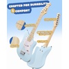 image:imageDonner 30 Inch Kids Electric Guitar Kit Short Scale Starter Pack for Boys Girls Toddler Mini Amp Strap Picks Single Coil Clear Sound Small Hands Safe Toy Musical Gift DJM100 BlueBlue