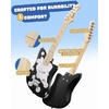 image:imageDonner 30 Inch Kids Electric Guitar Kit Short Scale Starter Pack for Boys Girls Toddler Mini Amp Strap Picks Single Coil Clear Sound Small Hands Safe Toy Musical Gift DJM100 BluePolka Dot