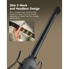 image:imageDonner HUSH C NylonString Travel Guitar Acoustic Electric Portable and UltraLight Guitar Kit for Quiet Practice with Headphone Jack Builtin Tuner Detachable Stand amp Gig Bag SunburstBlack