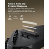 image:imageDonner HUSH C NylonString Travel Guitar Acoustic Electric Portable and UltraLight Guitar Kit for Quiet Practice with Headphone Jack Builtin Tuner Detachable Stand amp Gig Bag SunburstBlack