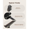 image:imageDonner Voyager Acoustic Electric Guitar Kit JF Cutaway 34 Guitar with Builtin Pickup amp Tuner 3Band EQ Portable Travel Guitar Bundle with Gig Bag Capo Strap for BeginnersMatte BlackMatte Black