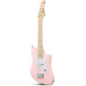 image:imageDonner 30 Inch Kids Electric Guitar Kit Short Scale Starter Pack for Boys Girls Toddler Mini Amp Strap Picks Single Coil Clear Sound Small Hands Safe Toy Musical Gift DJM100 BluePink