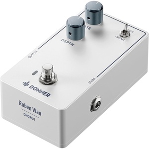 image:imageDonner X Ruben Wan CELESTIA Chorus Pedal DualMode Analog Guitar Effect Pedal with True Bypass RATEDEPTH Control for Electric Guitar amp Bass DIY Stickers amp Panda Fret Wrap Included