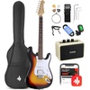 image:imageDonner DED80 Electronic Drum Set And Donner DST100S 39 Inch Full Size Electric Guitar Kit Solid Body Sunburst