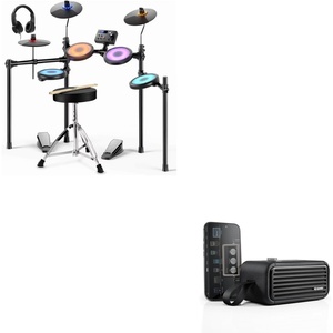 image:imageDonner DED70L Electronic Drum Set And Donner Go 25W Mini Electric Guitar Amp