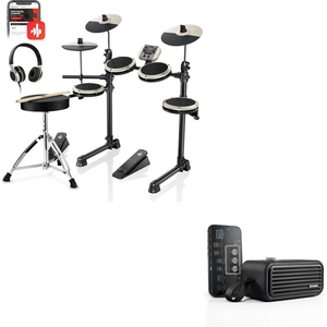 image:imageDonner DED80 Electric Drum Kit And Donner Go 25W Mini Electric Guitar Amp
