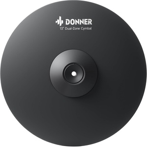 image:imageDonner Mute Cymbal for Electronic Drum Set 11inch Dual Zone Crash for Electric Drum Kit 2 Zone E Cymbal for Digital Drum CYB11D13inch