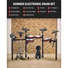 image:imageDonner DED200 Pro Electric Drum Set with 12 Standalone HiHat Advanced Electronic Drum Kit Bundle with MH1 Wired Monitoring Headphone and DT200 Thickened Memory Saddle Drum Throne