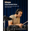 image:imageDonner DED200 Pro Electric Drum Set with 12 Standalone HiHat Advanced Electronic Drum Kit Bundle with MH1 Wired Monitoring Headphone and DT200 Thickened Memory Saddle Drum Throne
