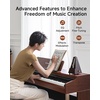 image:imageDonner DDP200 Pro Digital Piano with 88 Key Graded Weighted KeyboardDonner Duet Piano Bench with Storage